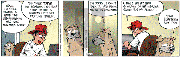 Get Fuzzy on Saturday September 30, 2006 Comic Strip