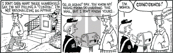 Monty on Friday November 9, 2001 Comic Strip