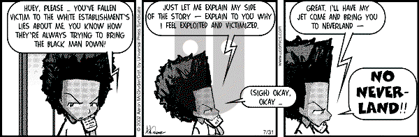The Boondocks - Wednesday July 31, 2002 Comic Strip