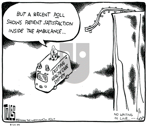 Tom Toles on Monday August 24, 2009 Comic Strip