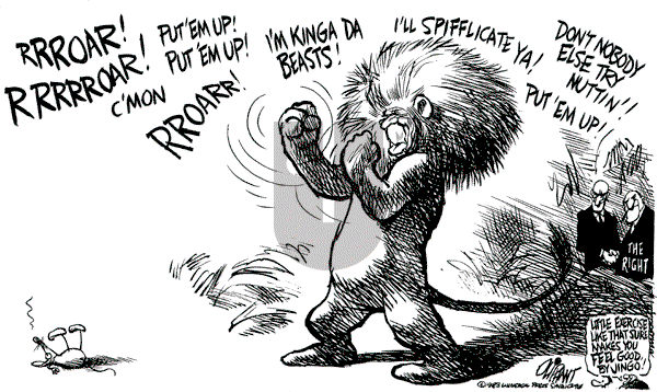 Pat Oliphant - Tuesday November 8, 1983 Comic Strip