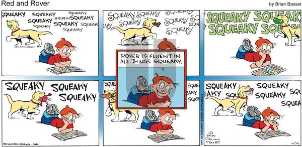 Red and Rover on Sunday April 19, 2020 Comic Strip