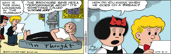 Nancy on Thursday April 8, 2010 Comic Strip