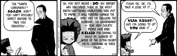 The Boondocks on Tuesday October 30, 2007 Comic Strip