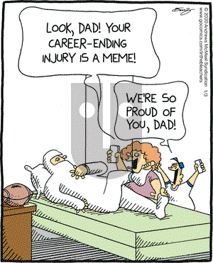 In the Bleachers on Friday January 3, 2020 Comic Strip