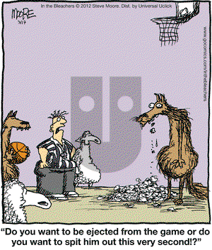 In the Bleachers on Saturday March 17, 2012 Comic Strip