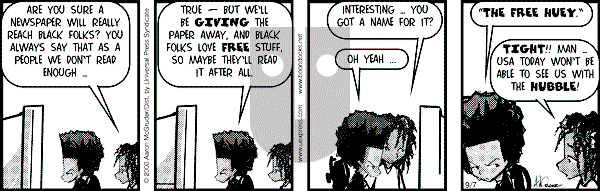 The Boondocks on Thursday April 10, 2008 Comic Strip