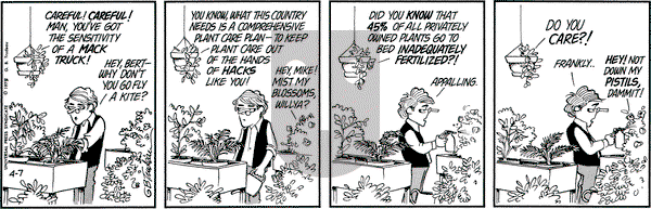 Doonesbury on Monday April 7, 1975 Comic Strip