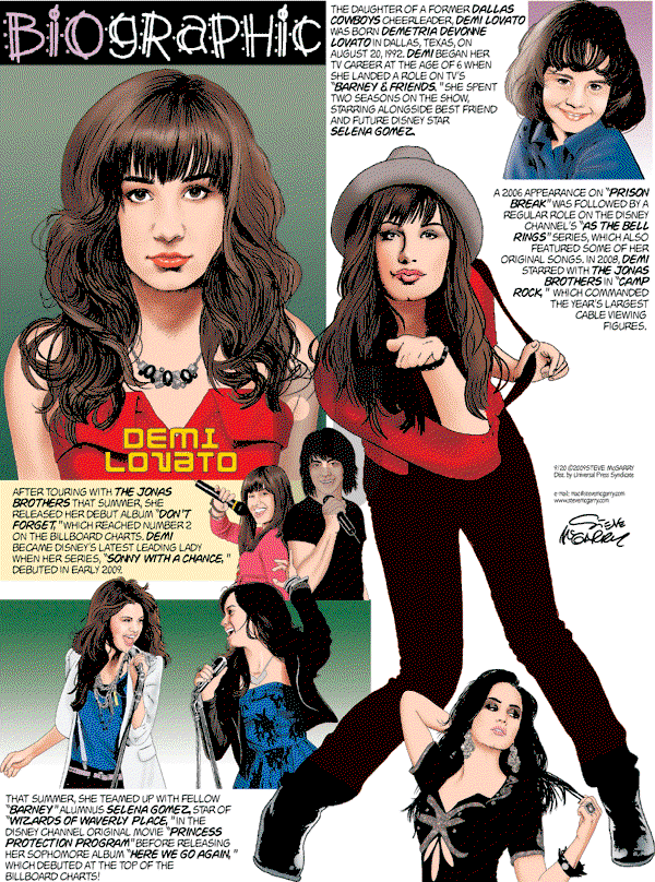 Biographic on Sunday September 20, 2009 Comic Strip
