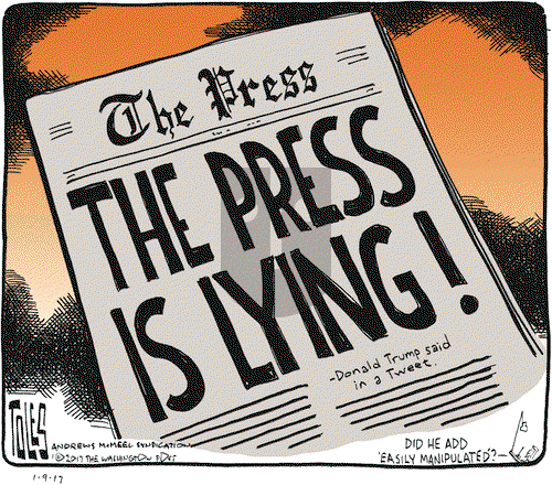 Tom Toles on Monday January 9, 2017 Comic Strip