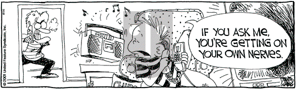 The Buckets on Saturday August 25, 2001 Comic Strip