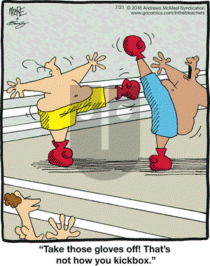 In the Bleachers on Saturday July 21, 2018 Comic Strip