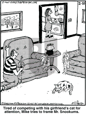 Close to Home on Friday February 10, 2006 Comic Strip