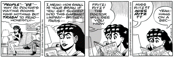 Nancy on Thursday October 18, 2007 Comic Strip
