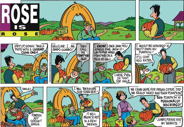 Rose is Rose on Sunday October 29, 2017 Comic Strip