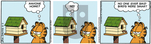 Garfield on Tuesday April 7, 2009 Comic Strip