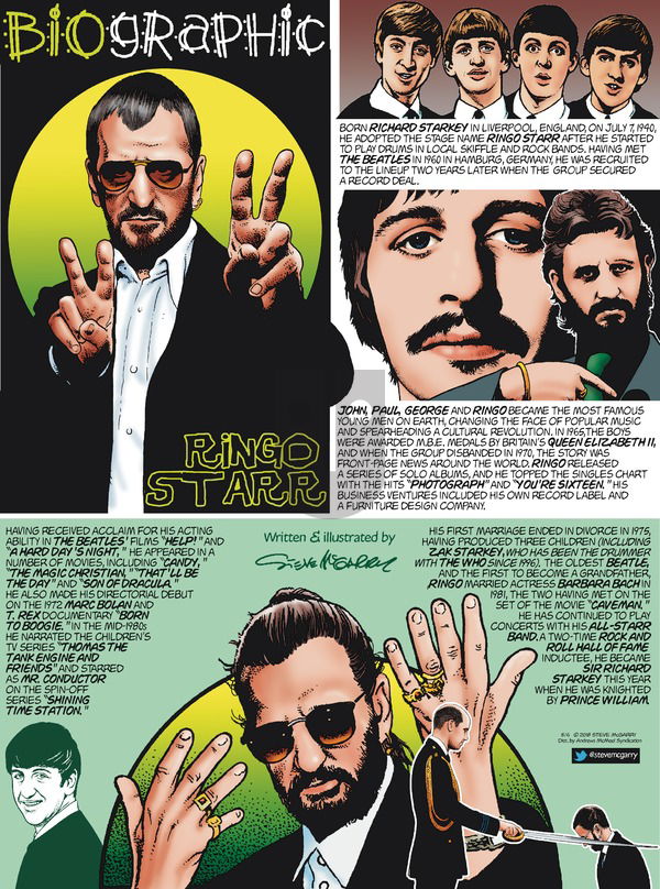 Biographic on Sunday May 6, 2018 Comic Strip