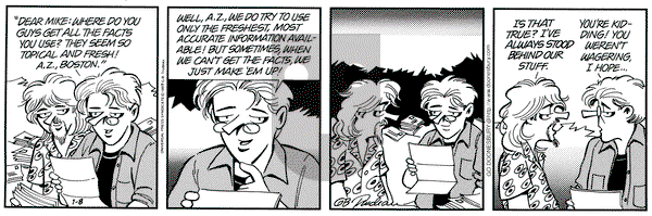 Doonesbury on Wednesday January 8, 1997 Comic Strip