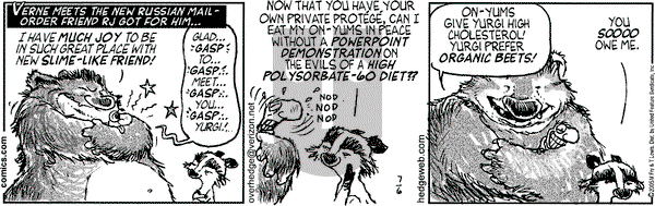 Over the Hedge on Wednesday July 6, 2005 Comic Strip