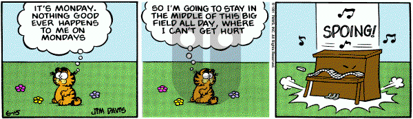 Garfield on Monday June 15, 1981 Comic Strip