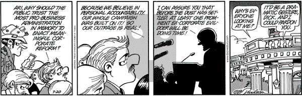 Doonesbury on Thursday July 25, 2002 Comic Strip
