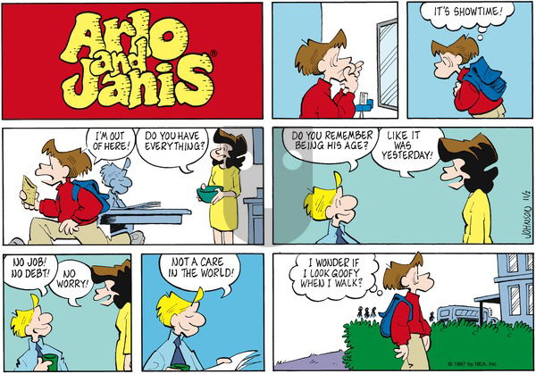 Arlo and Janis on Sunday November 2, 1997 Comic Strip