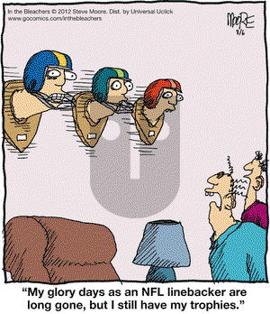In the Bleachers on Monday August 6, 2012 Comic Strip