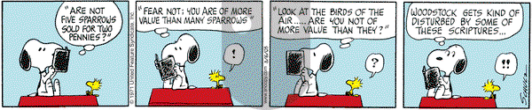 Peanuts on Wednesday August 6, 2003 Comic Strip