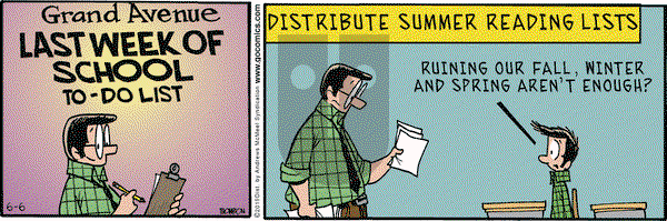 Grand Avenue on Thursday June 6, 2019 Comic Strip