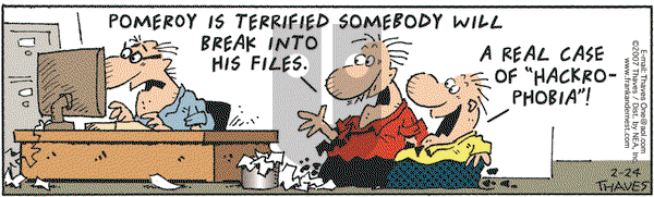 Frank and Ernest on Saturday February 24, 2007 Comic Strip