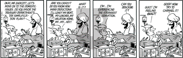 Doonesbury on Wednesday February 20, 1985 Comic Strip