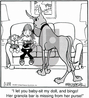 Marmaduke on Saturday January 27, 2001 Comic Strip