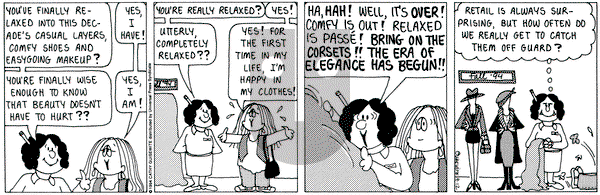 Cathy Classics on Monday September 12, 1994 Comic Strip