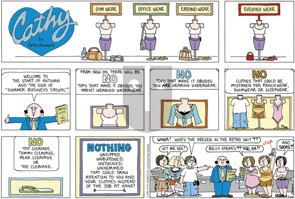 Cathy Classics - Sunday September 24, 2006 Comic Strip