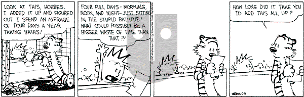 Calvin and Hobbes - Thursday June 8, 1995 Comic Strip