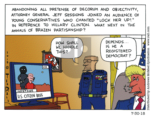 Ted Rall on Monday July 30, 2018 Comic Strip