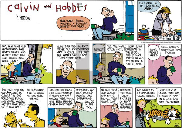 Calvin and Hobbes - Sunday October 6, 2024 Comic Strip