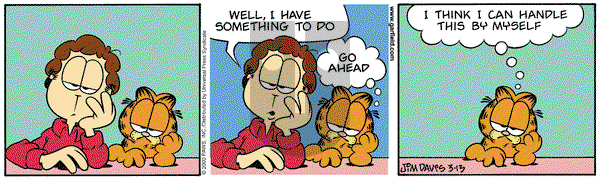 Garfield - Monday March 13, 2000 Comic Strip