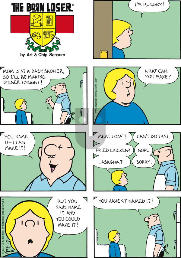 The Born Loser on Sunday June 23, 2013 Comic Strip