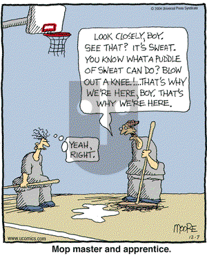 In the Bleachers on Tuesday December 7, 2004 Comic Strip
