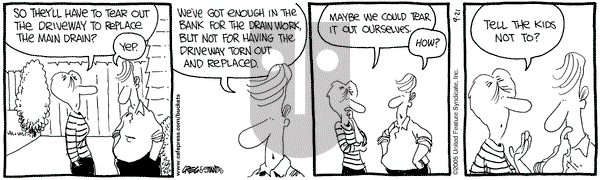 The Buckets on Wednesday September 21, 2005 Comic Strip