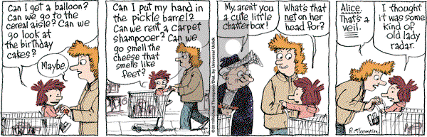 Cul de Sac on Monday April 4, 2011 Comic Strip