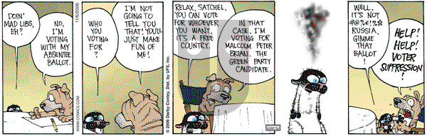 Get Fuzzy on Monday November 6, 2006 Comic Strip
