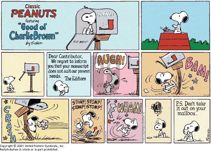 Peanuts - Sunday May 6, 2001 Comic Strip