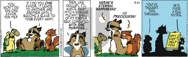 Over the Hedge on Tuesday May 20, 2008 Comic Strip