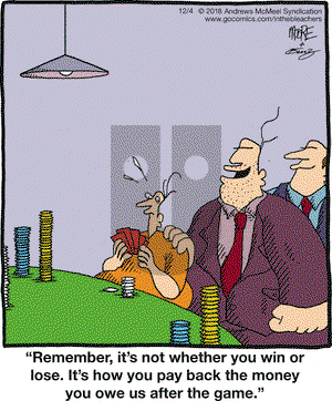 In the Bleachers on Tuesday December 4, 2018 Comic Strip