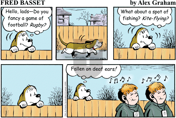 Fred Basset on Sunday February 28, 2010 Comic Strip