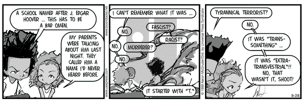 The Boondocks on Saturday August 28, 1999 Comic Strip