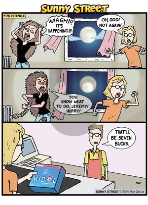 Sunny Street on Monday November 3, 2014 Comic Strip