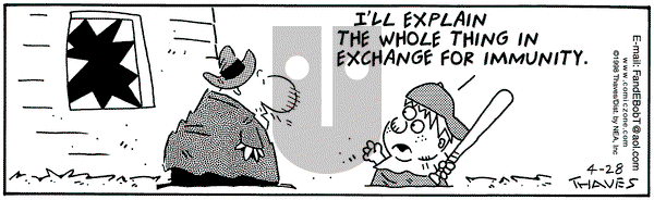 Frank and Ernest on Tuesday April 28, 1998 Comic Strip
